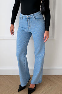 Naomi Blue Denim Diamante Cross Jeans