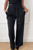 Black Wide Leg Joggers