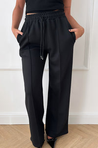 Black Wide Leg Joggers
