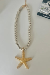 Casio Gold Starfish Rope Necklace