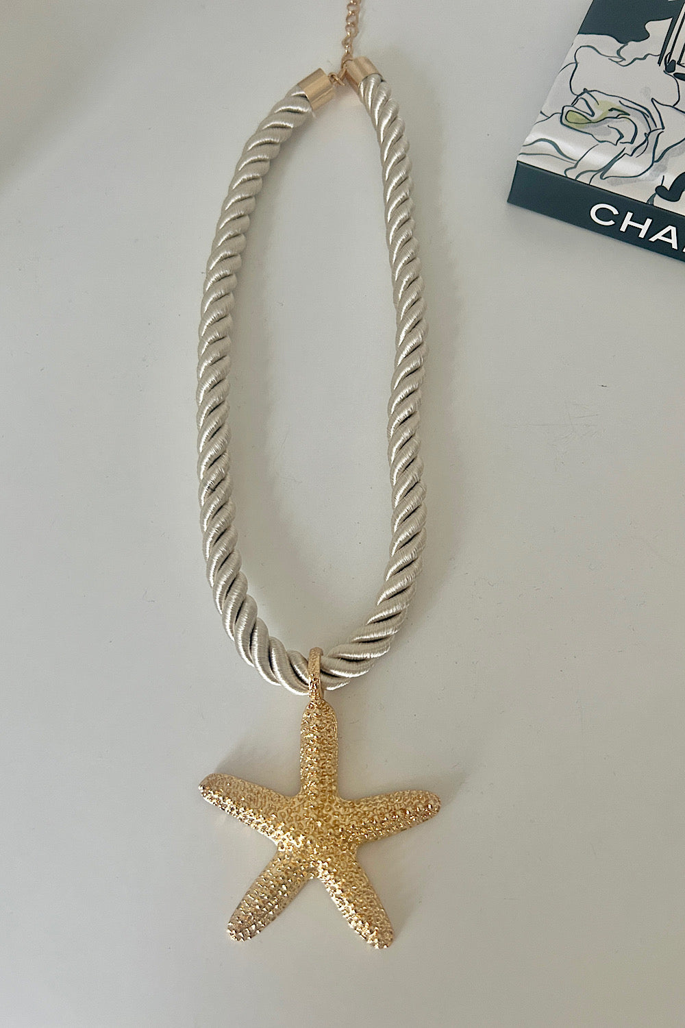Casio Gold Starfish Chunky Rope Necklace