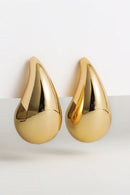 Large Gold Teardrop Earrings
