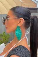 Green Shell Earrings