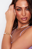 Heart Pearl Bracelet