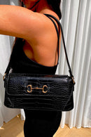 Black Croc Bag