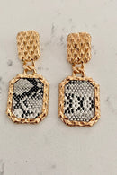 Gold Snakeskin Earrings