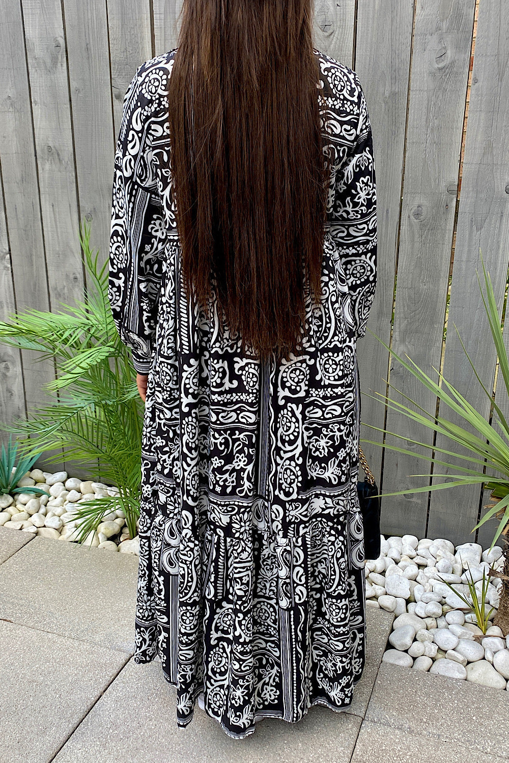 Black Aztec Maxi Dress