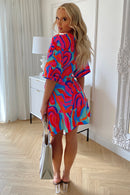 Sici Multi Swirl Shift Dress