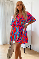 Sici Multi Swirl Shift Dress