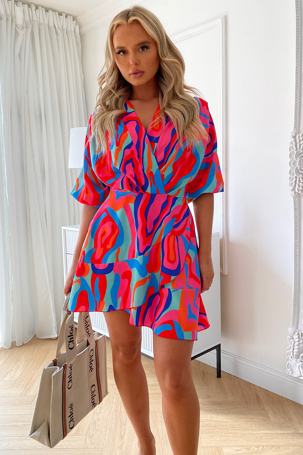 Sici Multi Swirl Shift Dress