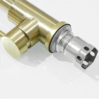 Alberta Brushed Gold Single Lever Brass Mixer Tap