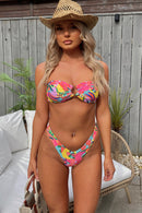 Lynx Multi Palm Print Circle Ring Bikini