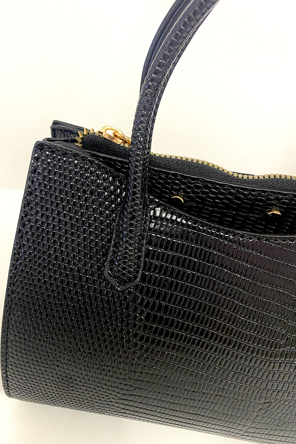 Black Croc Mini Bag