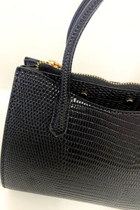 Black Croc Mini Bag