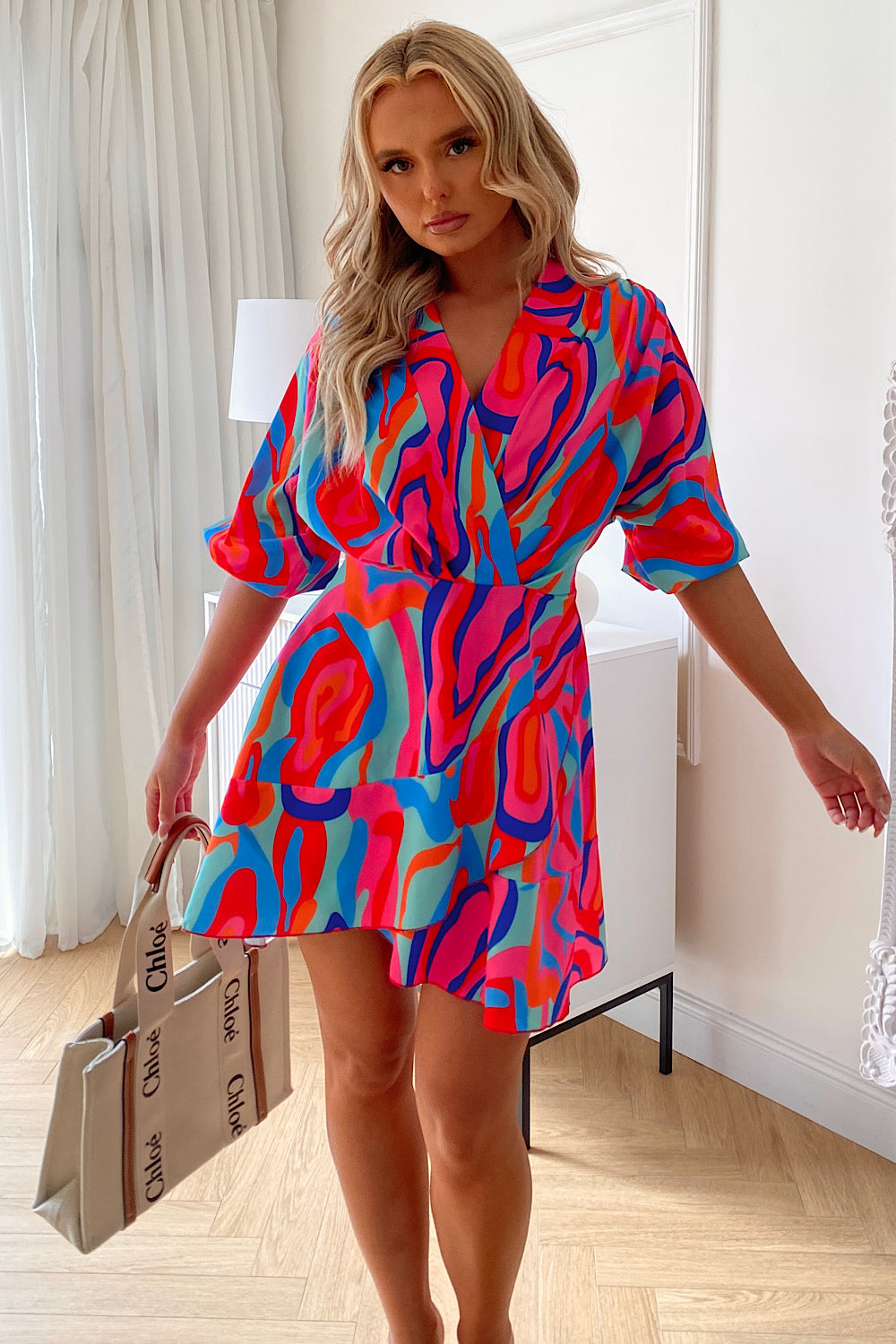 Sici Multi Swirl Shift Dress