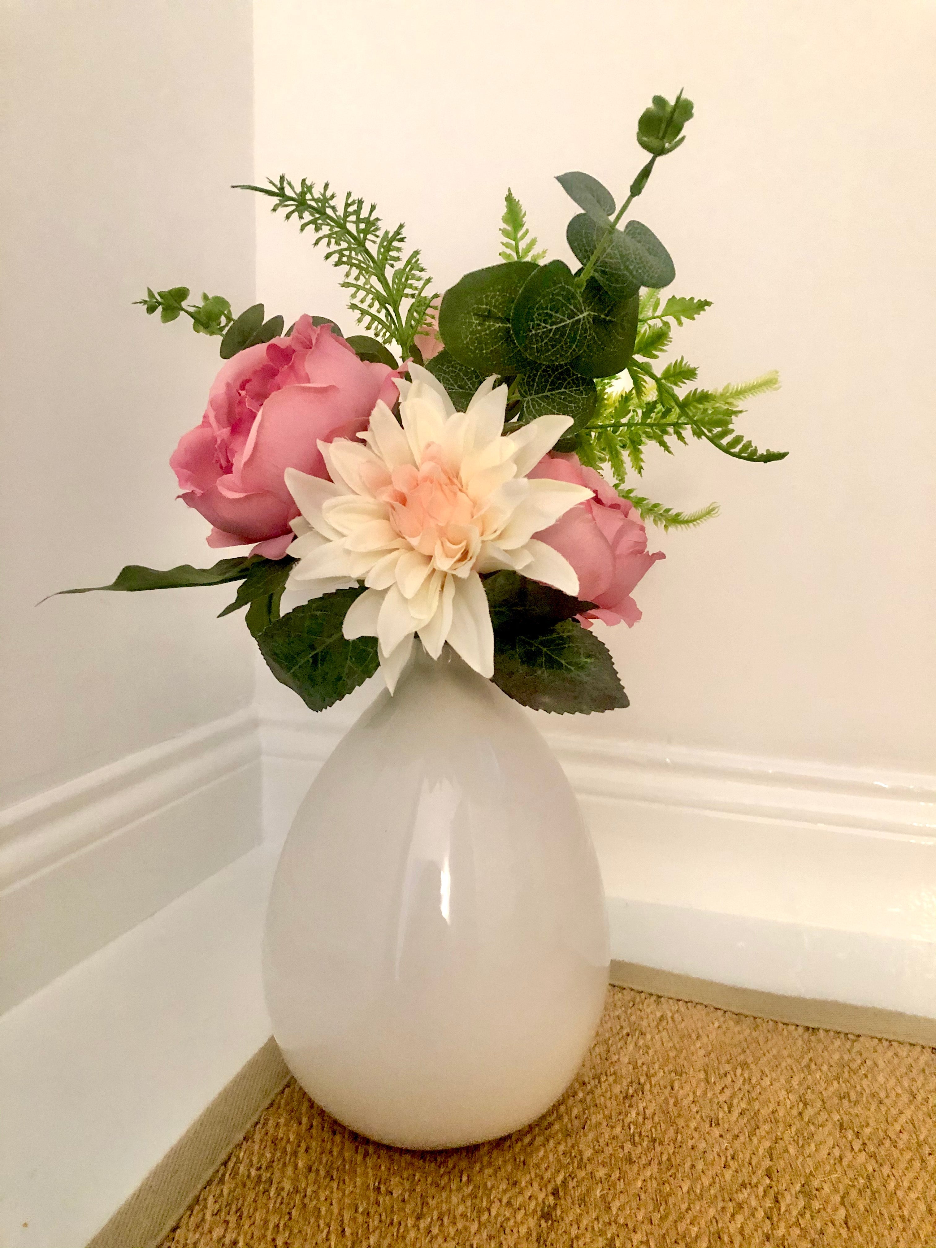 White Balloon Vase