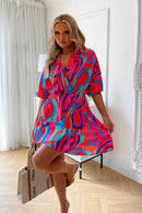 Sici Multi Swirl Shift Dress