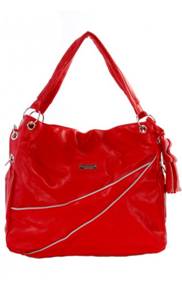 Darby Boho Charm Bag In Red