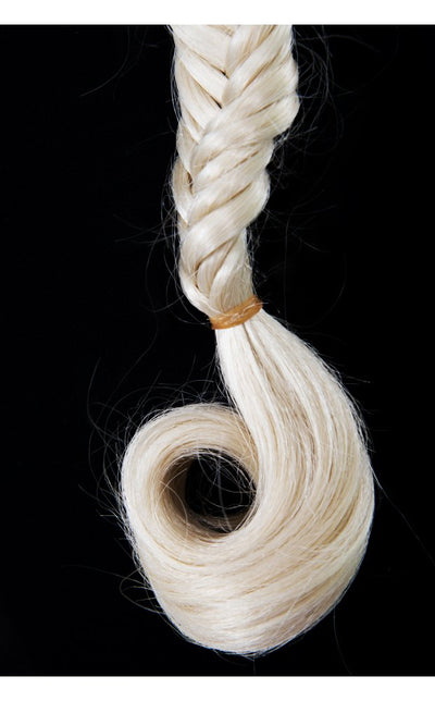 Celebrity Style Mermaid Fishtail Hair Plait In White Blonde