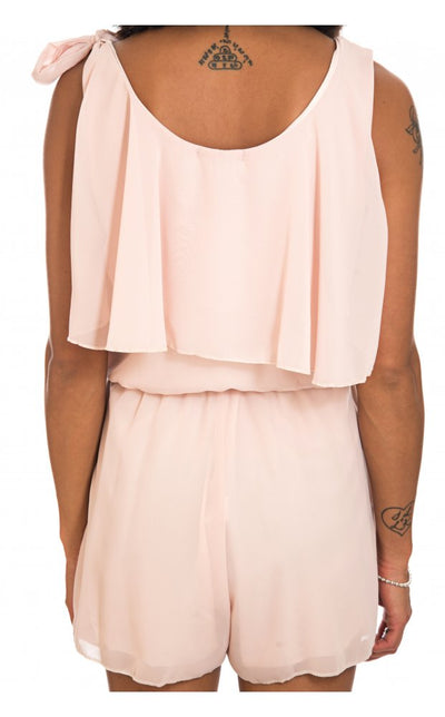 Odelle Nude Frill Playsuit
