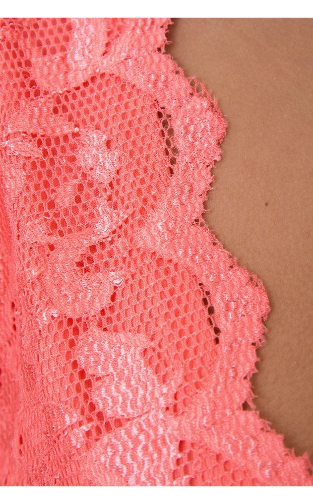 Lucca Coral Lace Playsuit