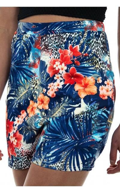 Limited Edition Blue Tropical Shorts