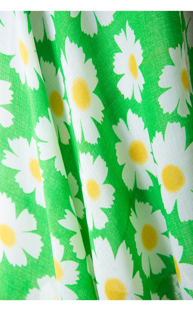 Green Daisy Skater Skirt