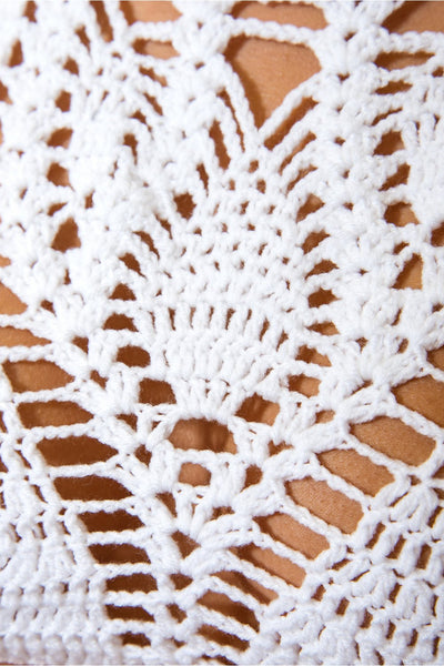 Sika White Crochet Top