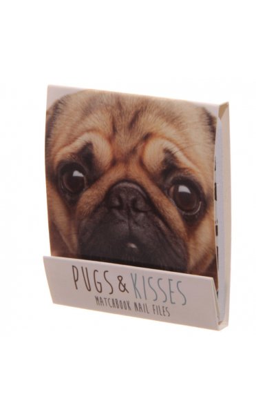 Pugs & Kisses Nail File Matchbook