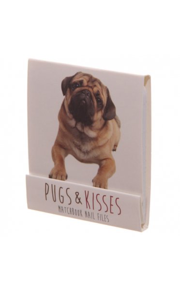 Pugs & Kisses Nail File Matchbook