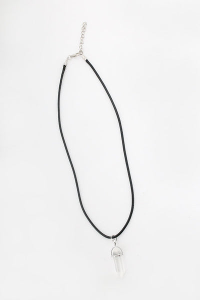 Onyx Quartz Clear Necklace