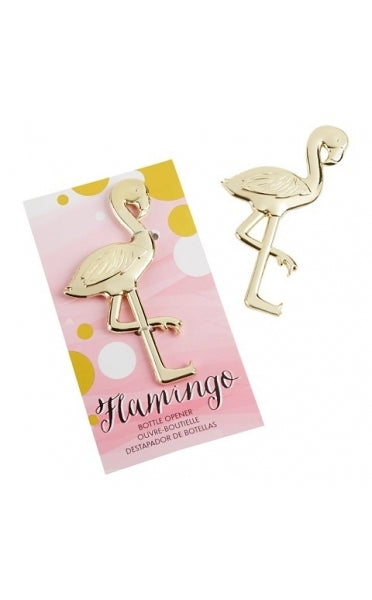 Gold Flamingo Bottle Opener