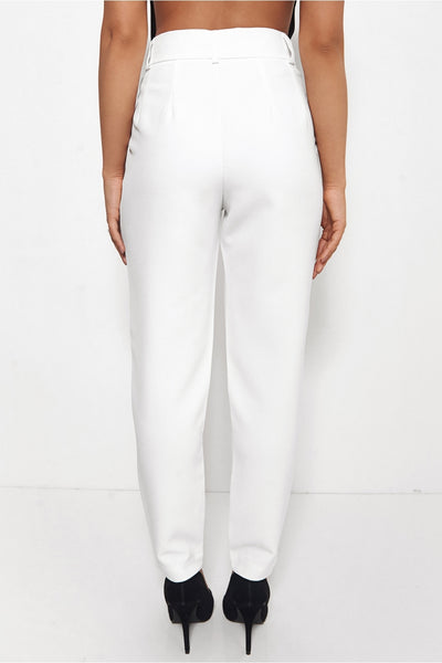 Tokyo White Tailored Trousers