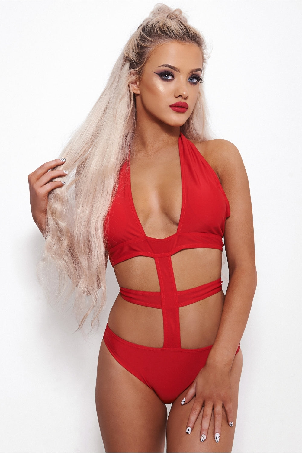 Marbs Red Swimsuit