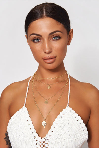 Tito Gold Cross Overlay Necklace