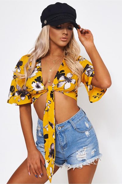 Liana Yellow Floral Blouse