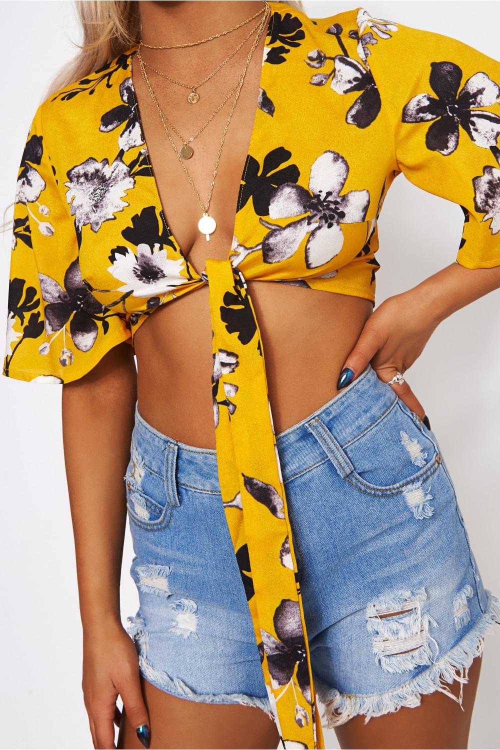 Liana Yellow Floral Blouse