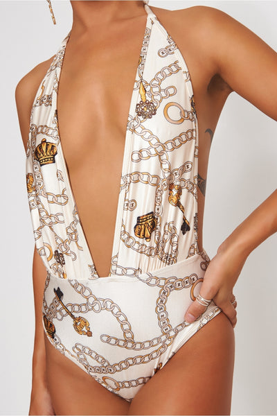 Limited Edition Chain Print Swimsuit