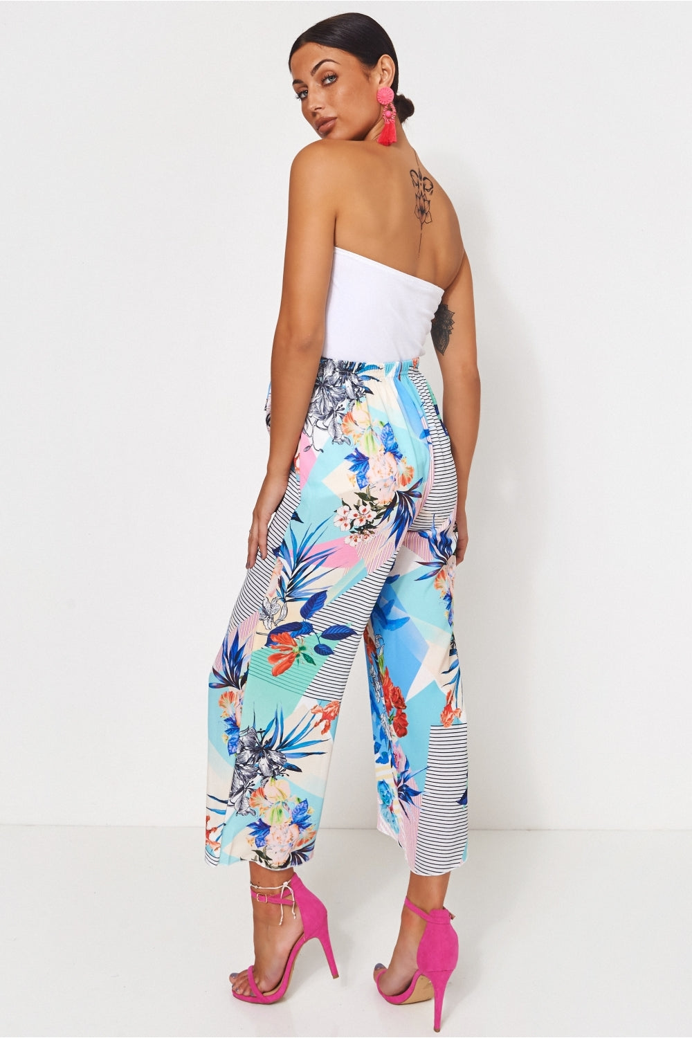 Lola High Waisted Floral Culottes