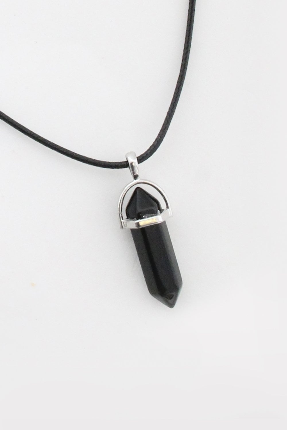 Onyx Quartz Black Necklace