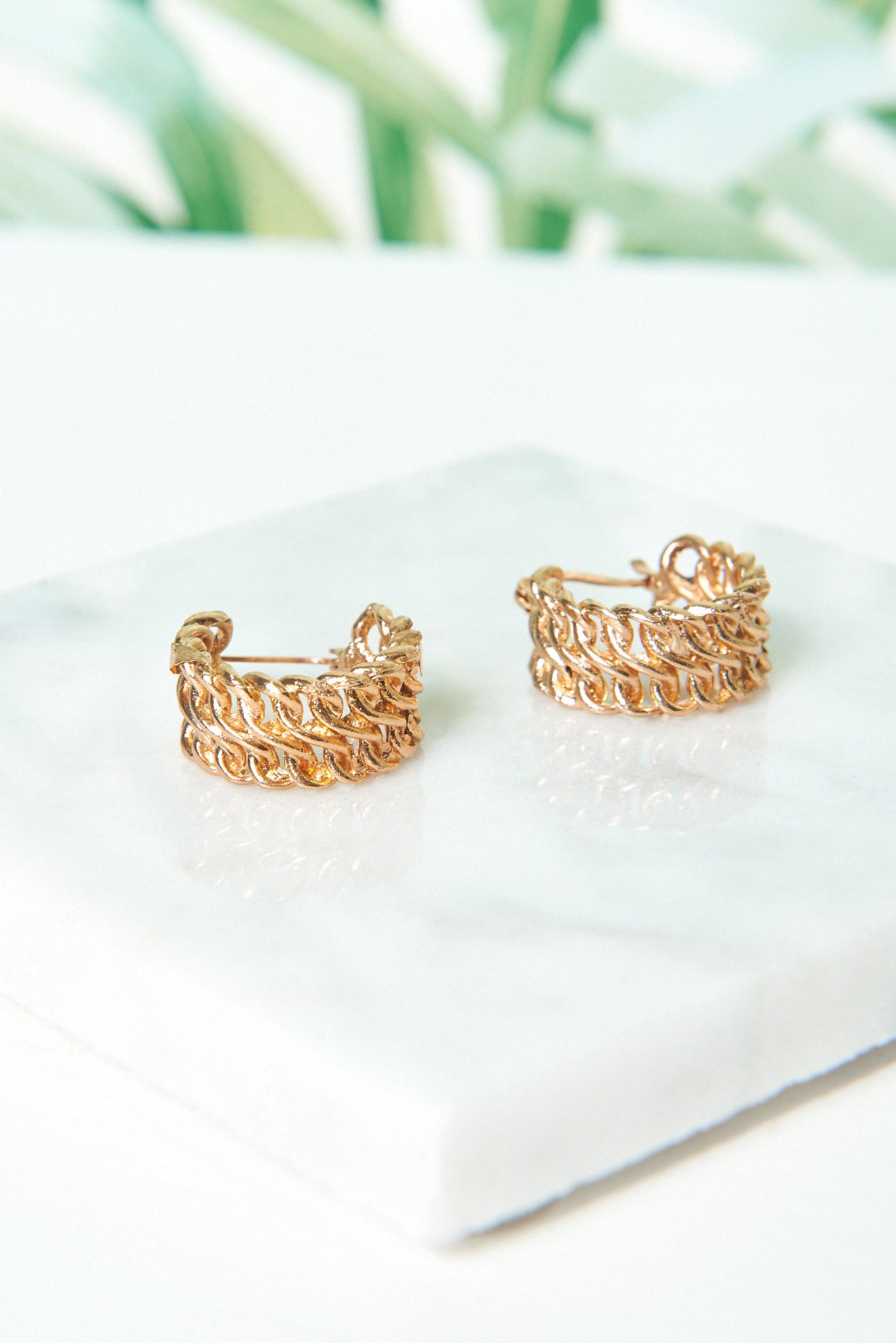 Amelia Gold Chain Earrings