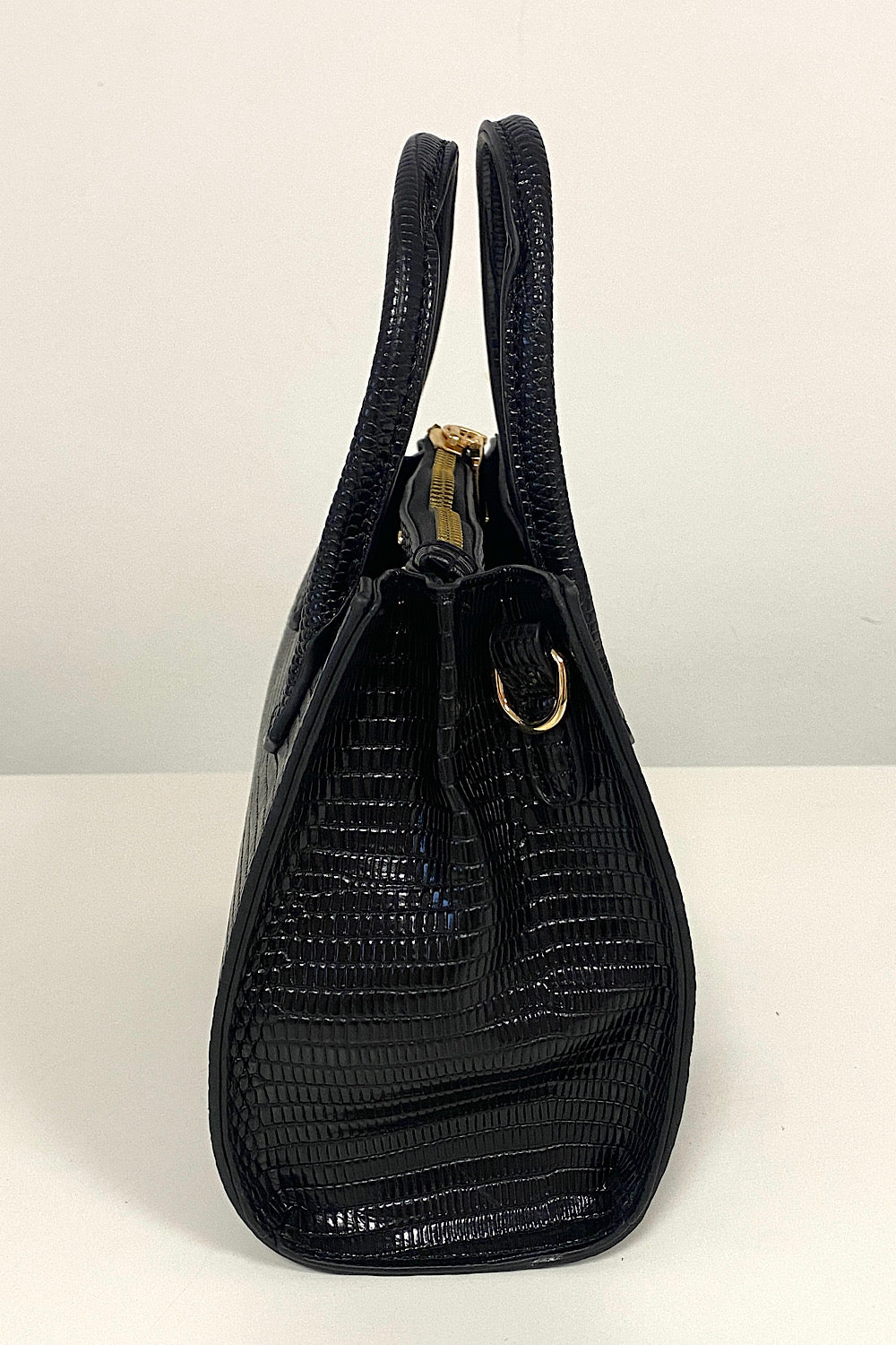 Black Croc Mini Bag