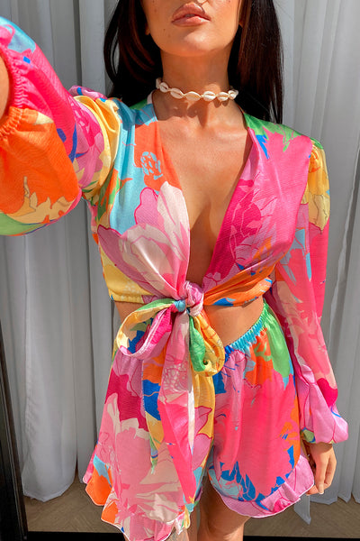 Phoebe Pink Tropical Co-ord